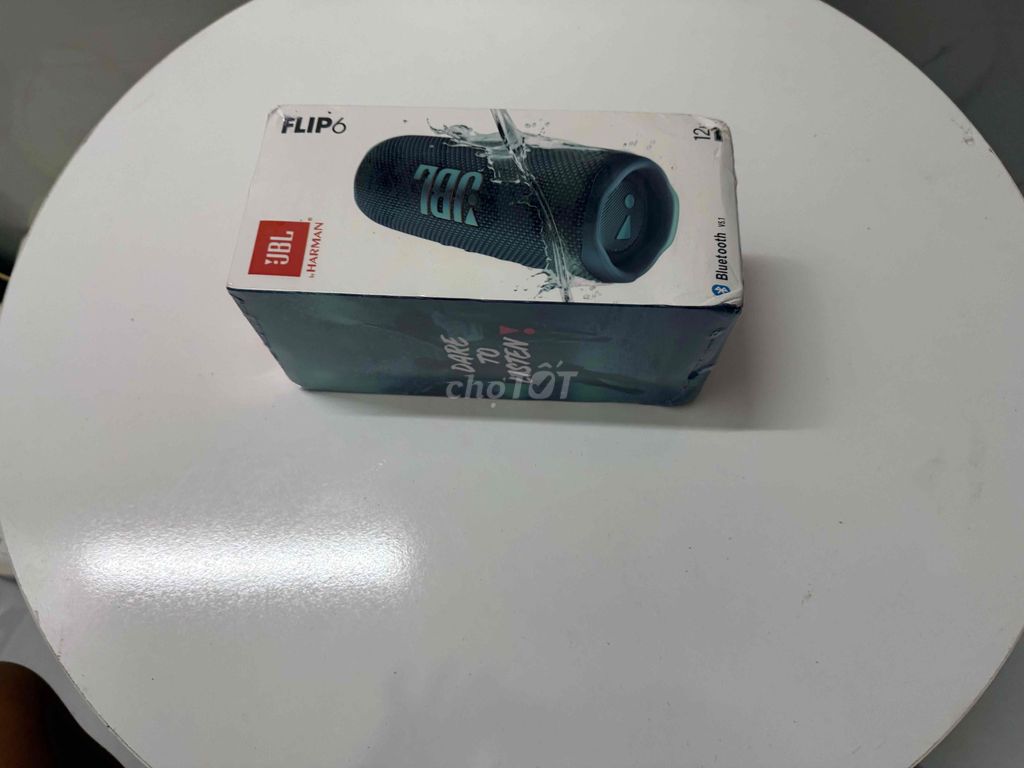 Фото 3: Колонка Bluetooth JBL Flip 6 синяя, водонепроницаемая