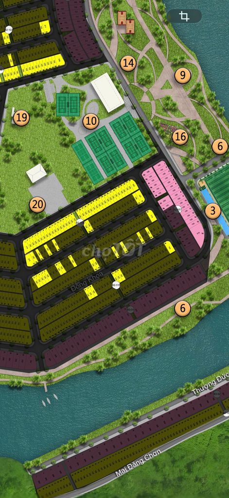 Фото 3: Продажа земли на улице Донг Ши Нгуен – квартал B2-115 Хоа Куи, у реки. Собственник