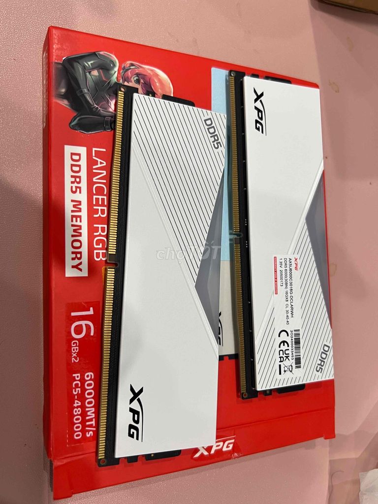 XPG Lancer RGB DDR5 2x16GB 6000mhz Trắng