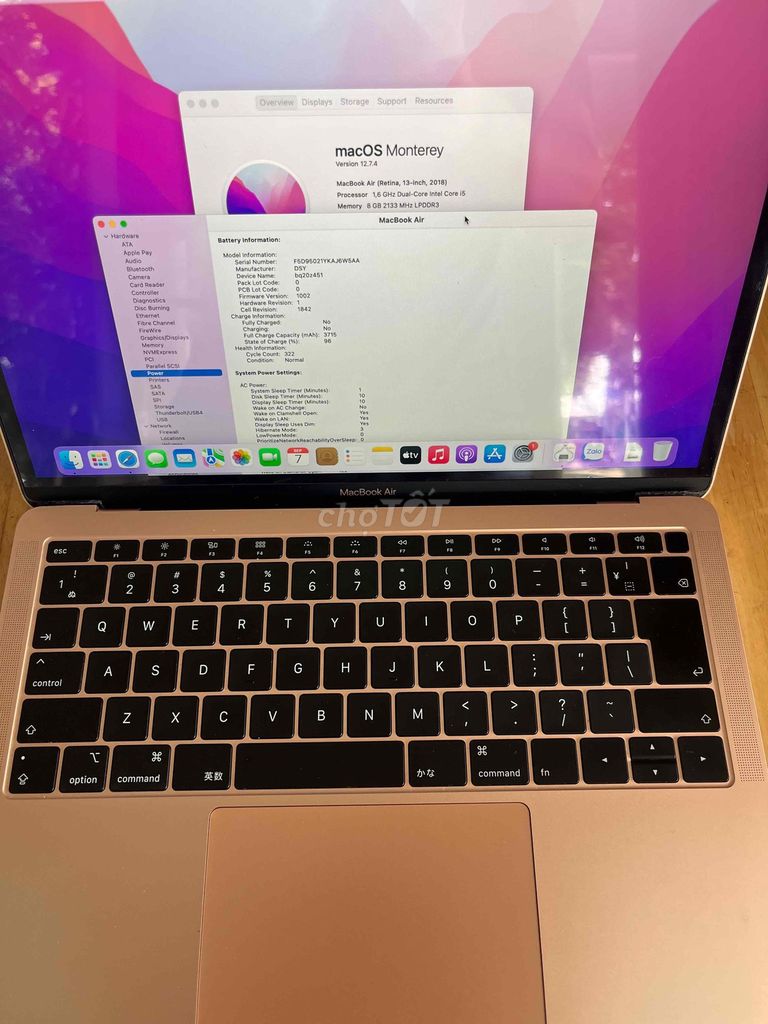 Фото 2: MacBook Air 2018 i5 Ram 8GB Ssd 128GB