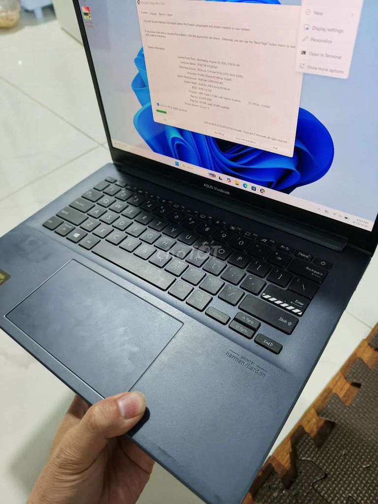Фото 2: Ноутбук ASUS с OLED-экраном 14 дюймов 3K, R5-7530U 12 ядер