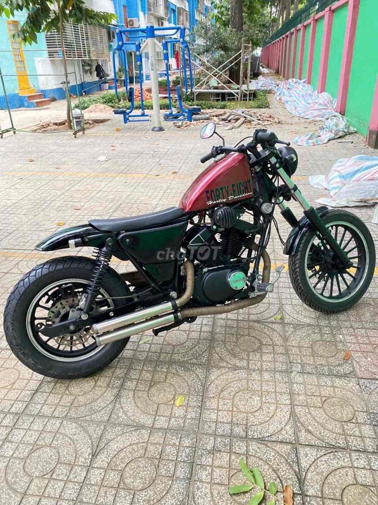 Yamaha XRV250, в стиле Harley HD 48, красный с черным