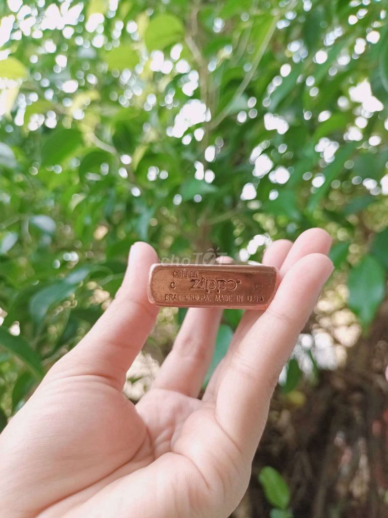 Зажигалка Zippo Медная с клеткой для птицы