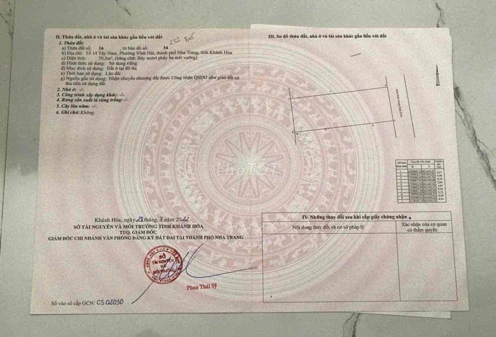 Продам дом тип 4 Винь Хай, ул. Нгуен Кхуен, Бак Нячанг, Кхань Хоа, 70.3м2, 2 спальни, восток