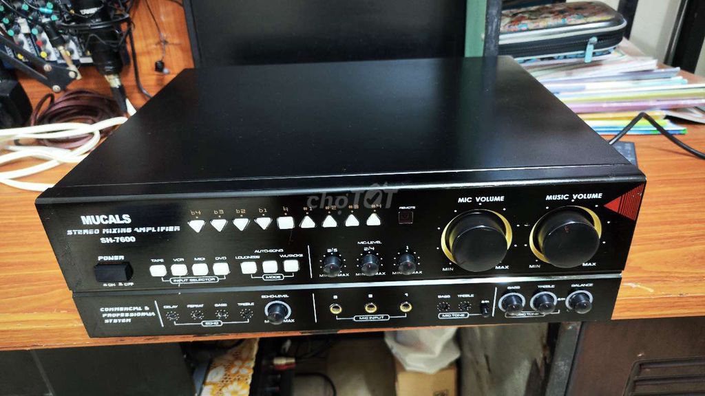 Усилитель Mucals SH-T600 со встроенным ревербератором, черный