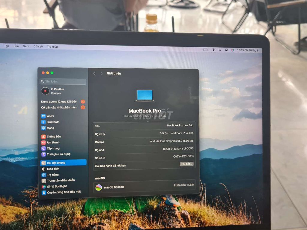 Apple MacBook Pro 2017 i7 16GB/256GB SSD