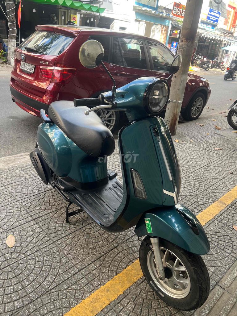 Фото 3: Скутер Espero Vespa 50cc, цвет бирюзовый, б/у