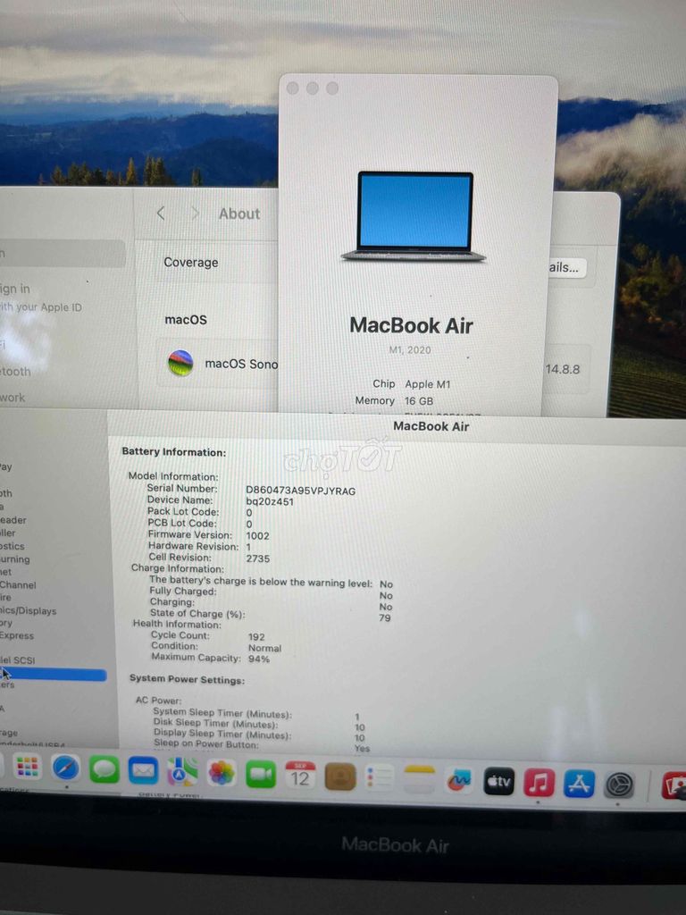 Фото 3: MacBook Air M1 RAM 16GB SSD 256GB