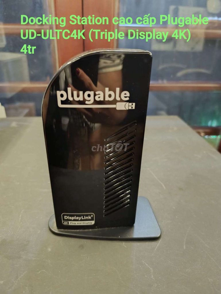 Plugable UD-ULTC4K Черный Поддержка 3 мониторов 4K