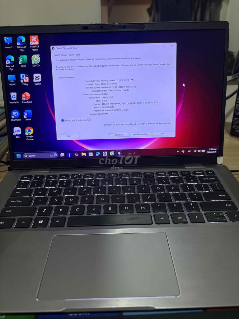 Фото 2: Dell Latitude 7420 i7-1185G7 16GB Серый