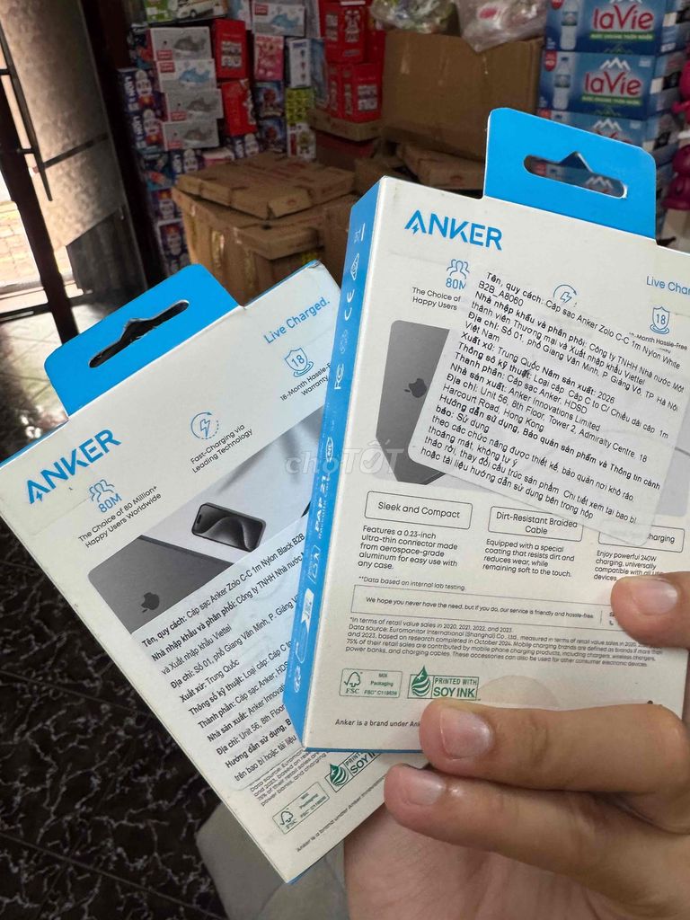 Фото 2: Кабель для зарядки Anker Zolo Type C 1м 240W