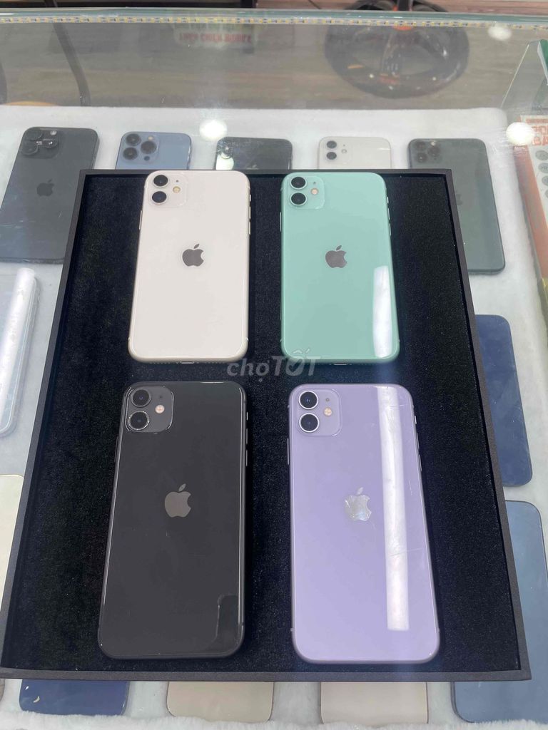 Apple iPhone 11 белый, зелёный, чёрный, фиолетовый