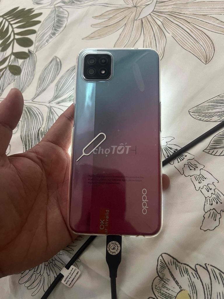 Oppo A73 8GB/256GB сине-розовый, как новый