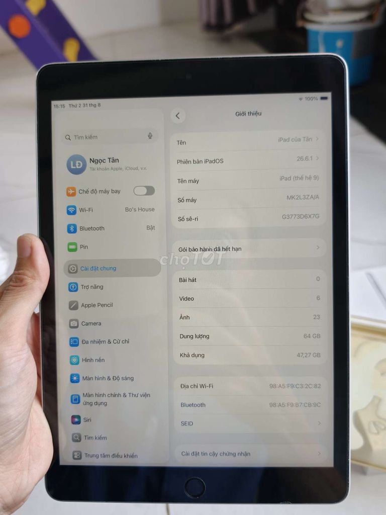Фото 3: Apple iPad Gen 9 Wifi 64GB Silver