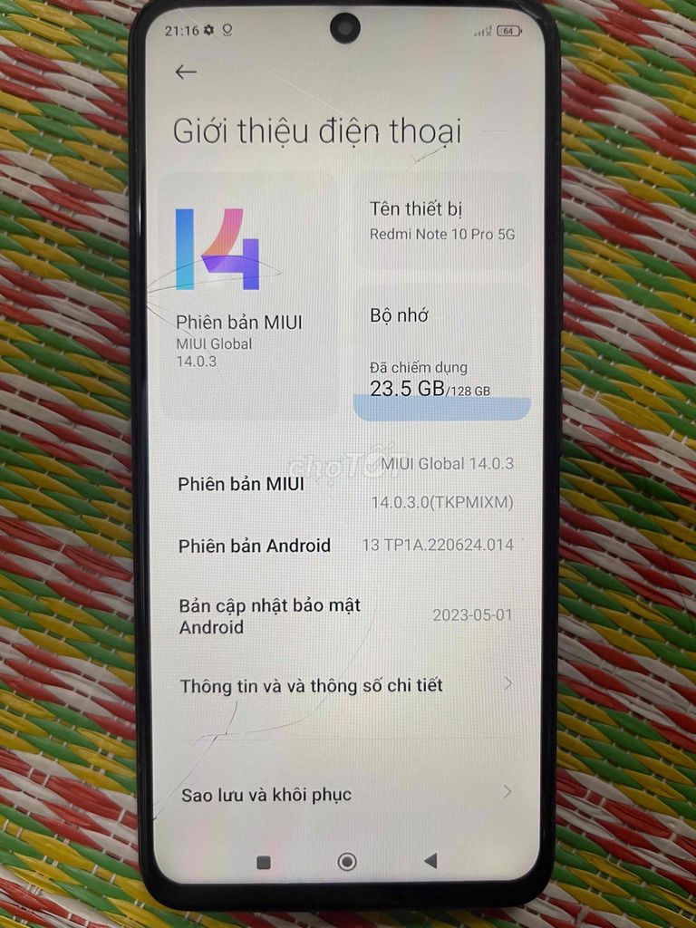 Xiaomi Redmi Note 10 Pro 5G 6GB/128GB черный