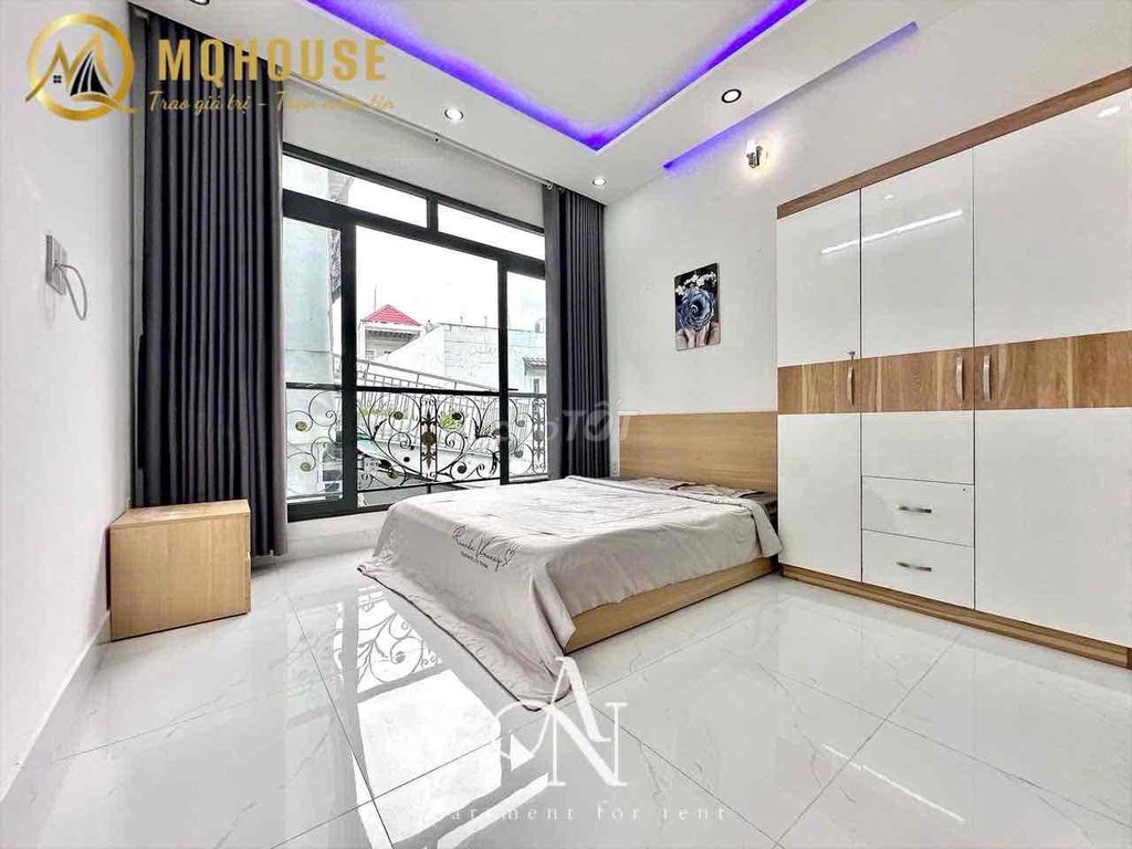 СТУДИЯ С БАЛКОНОМ - ПОЛНОСТЬЮ С НОВОЙ МЕБЕЛЬЮ рядом с ФАН ДИНЬ ФУНГ, НГУЕН ВАН ЧОЙ