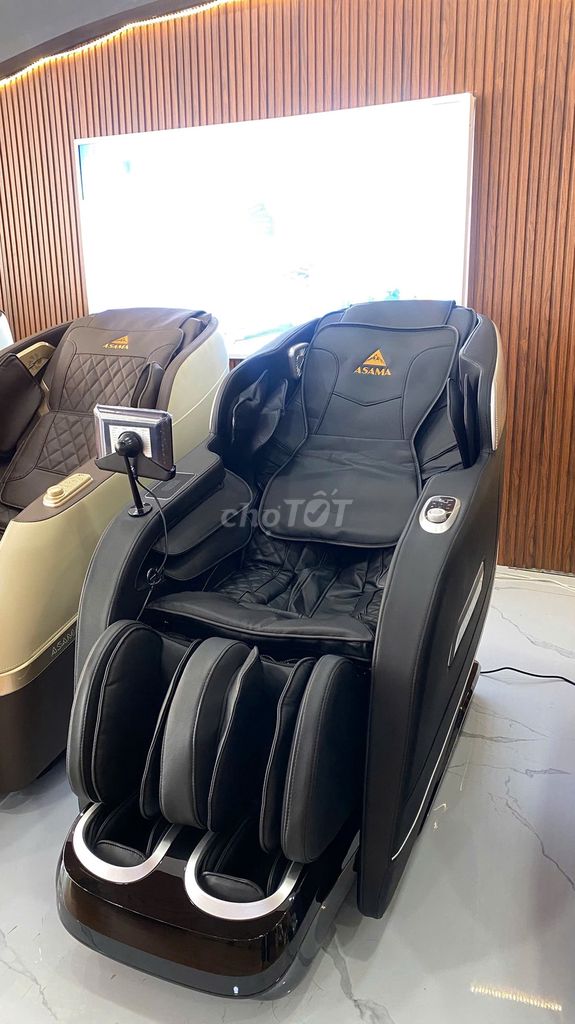 Массажное кресло Asama Sonic 79, черная кожа