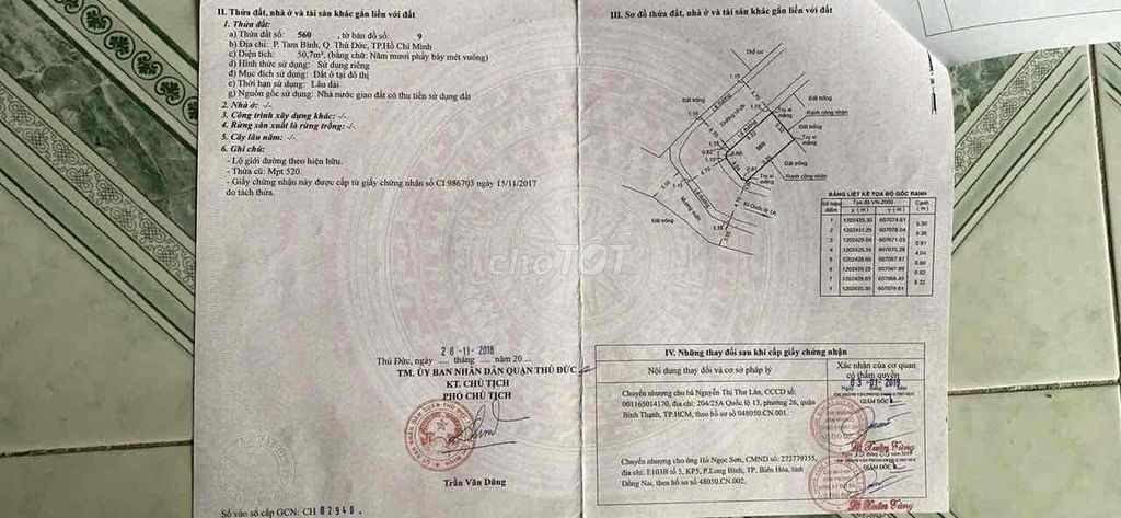 Продаётся угловой участок 2 фасада, проект Nam Cường, рядом с оптовым рынком, квартал Tam Bình, TĐ
