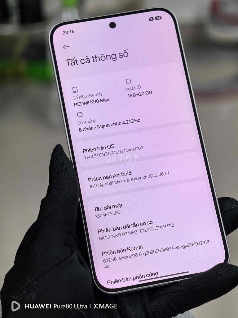 Фото 2: Xiaomi K90 Max Dimensity 9500 16GB/256GB Silver