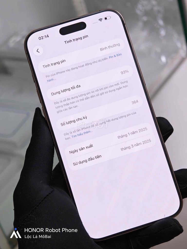 Фото 2: Apple iPhone 16 Pro Max 256GB Vàng 93%