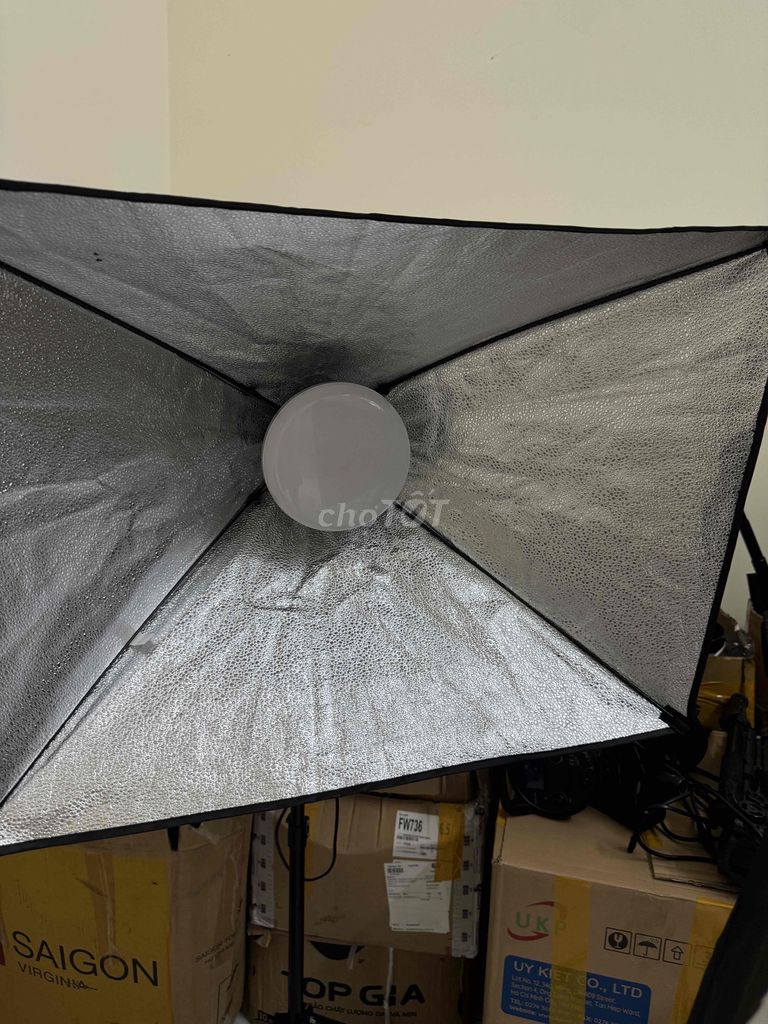 Свет для стримов/фотосессий, серебристый, белый