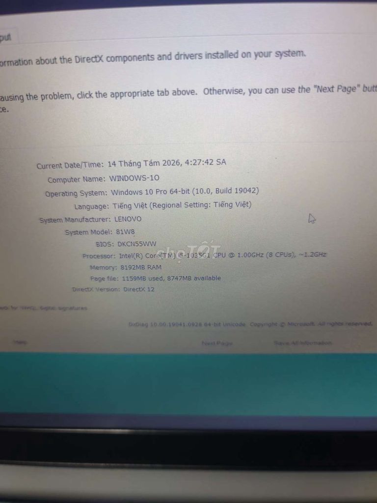 Фото 3: Lenovo 81W8 i5-1035G1 8GB/240GB Серебристый