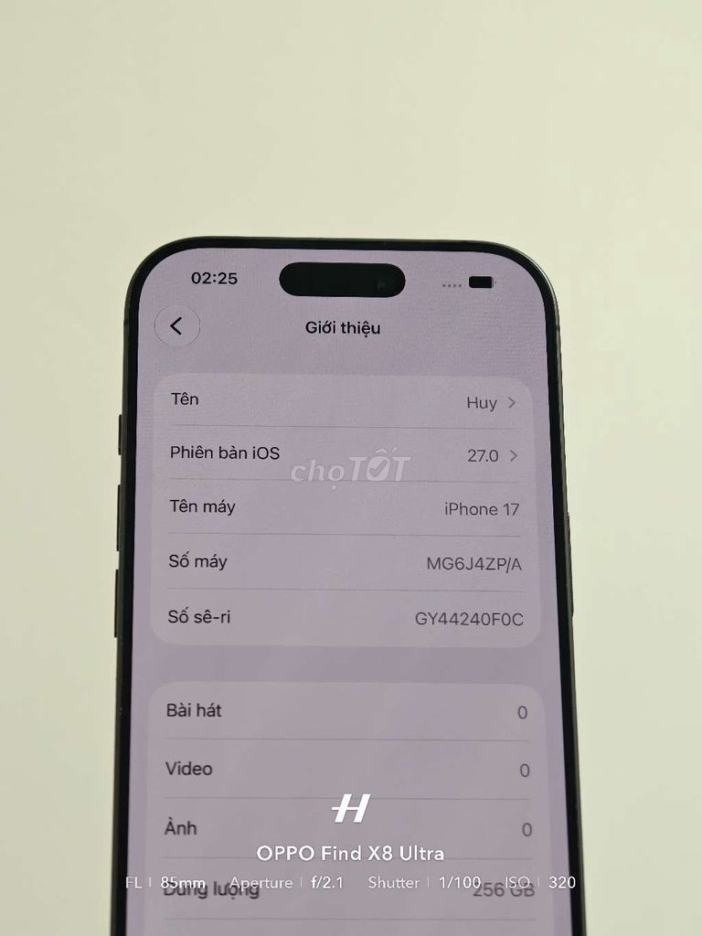 Apple iPhone 17 256GB Серый