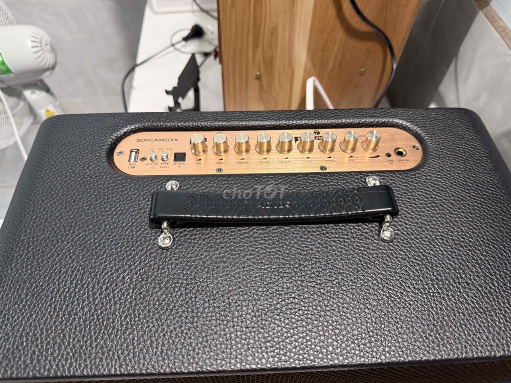 Караоке-колонка Acnos Черная Кожа Современная