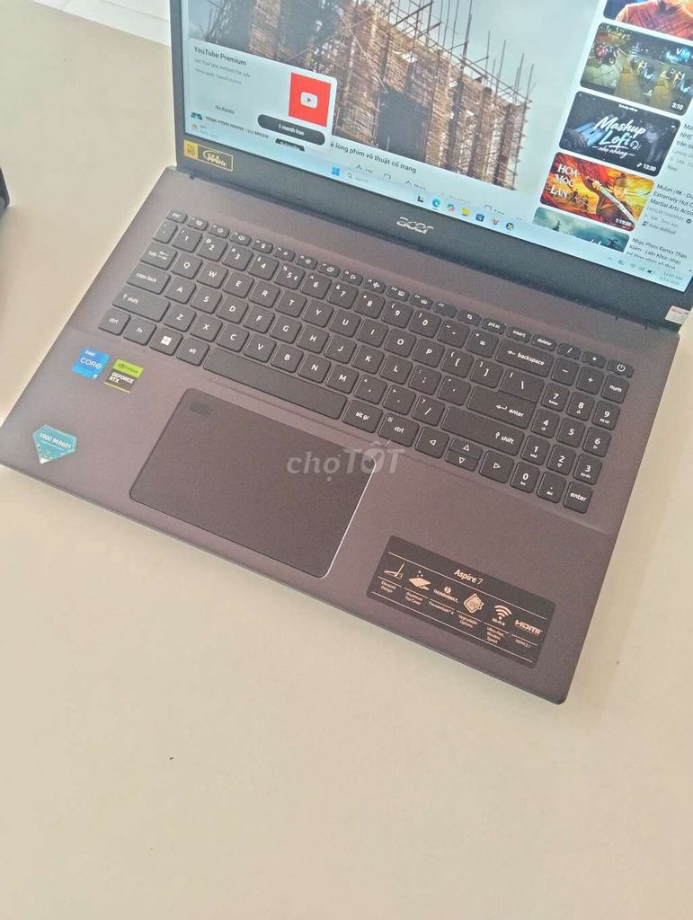 Acer Aspire 7 i5 Gen 12 8GB/512GB RTX 2050