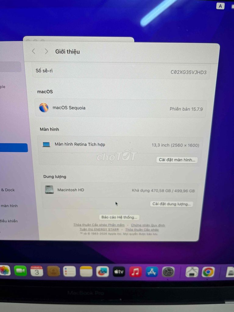 Фото 3: Macbook Pro 2018 i5 13 inch 16GB/512GB Серый