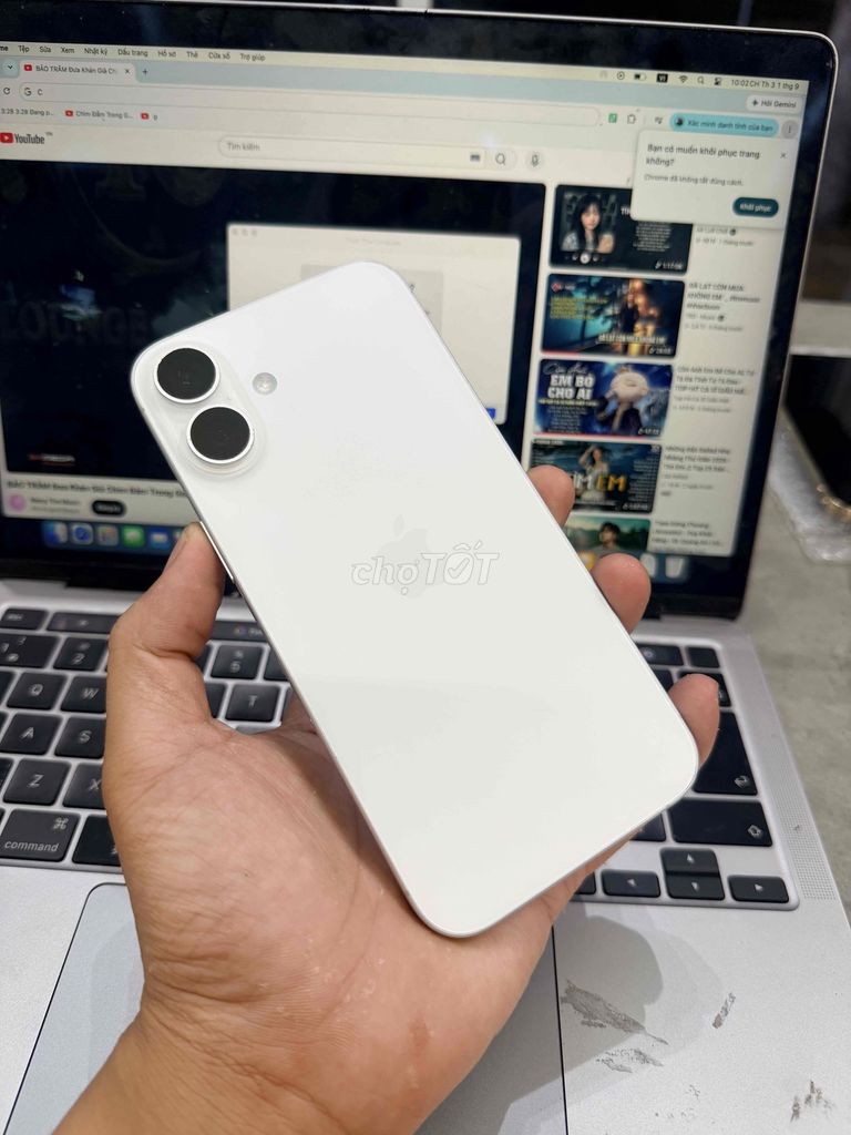 Apple iPhone 16 Plus 128GB Белый 100%
