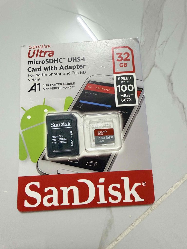 Карта памяти SanDisk microSDHC 32GB UHS-I A1