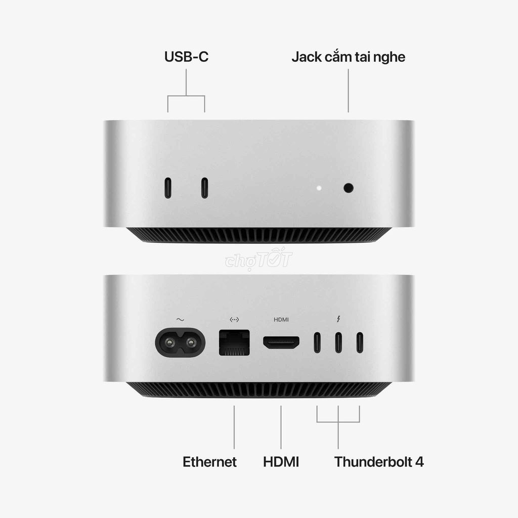 Фото 2: Apple Mac mini M4 16GB/256GB серебристый
