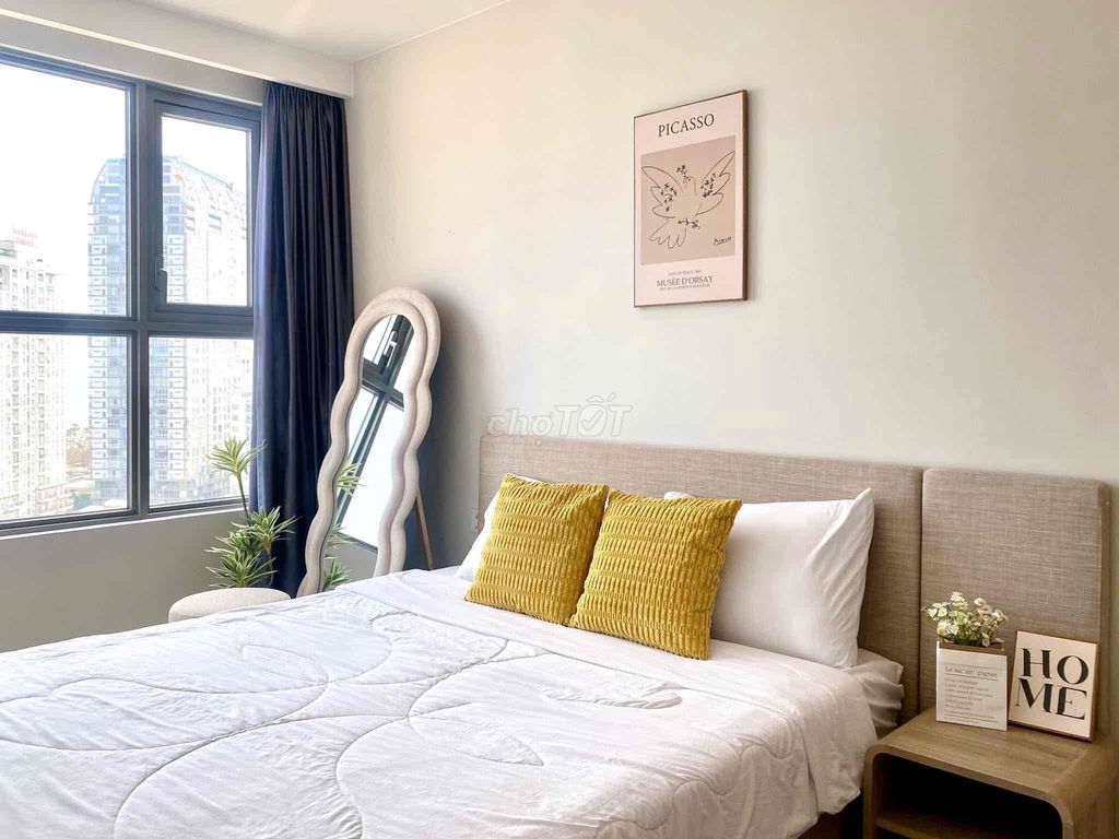 Фото 2: Аренда Goldview, башня B, 2 спальни, 2 санузла, 80 м², 18 млн донгов/месяц, красивая квартира