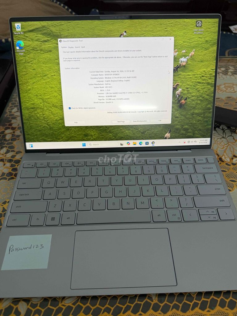 Dell XPS 9315 i7 16GB/512GB SSD Синий