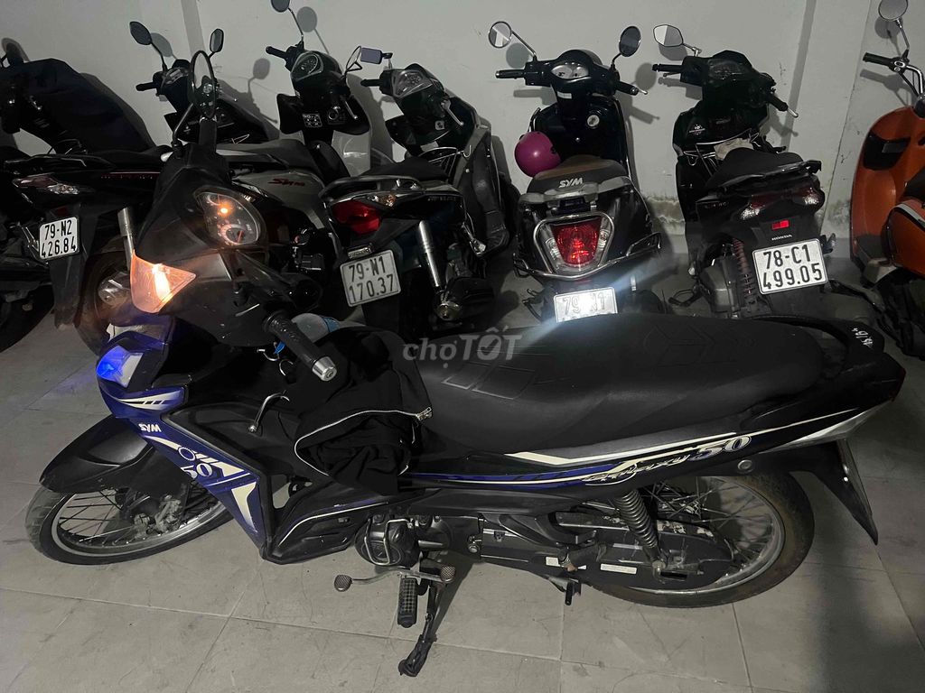 SYM Galaxy 50cc 2018 черно-синий