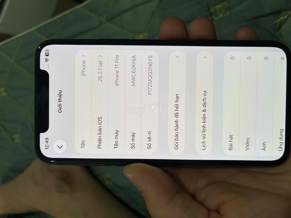iPhone 11 Pro зеленый мох с неисправным Face ID и камерой