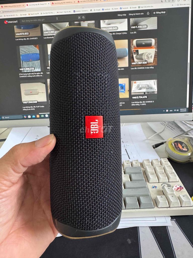 Колонка Bluetooth JBL Flip 5 черная, б/у