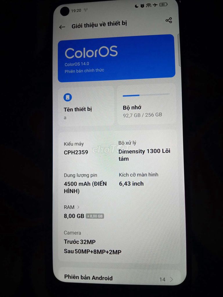 Oppo Reno 8 5G 256GB Белый