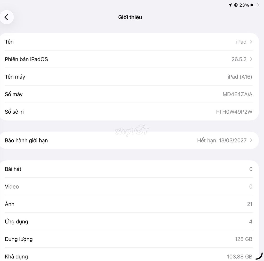 Apple iPad A16 128GB Розовый, на гарантии