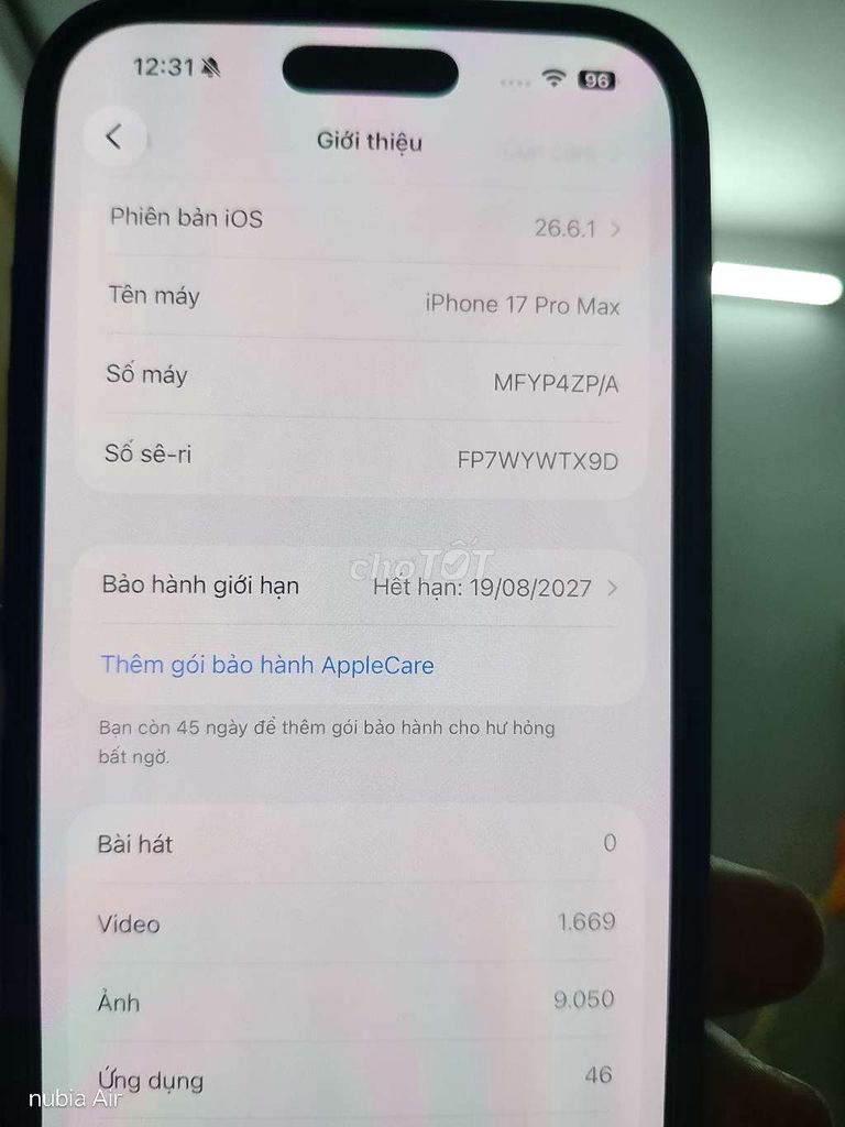 Apple iPhone 17 Pro Max синий