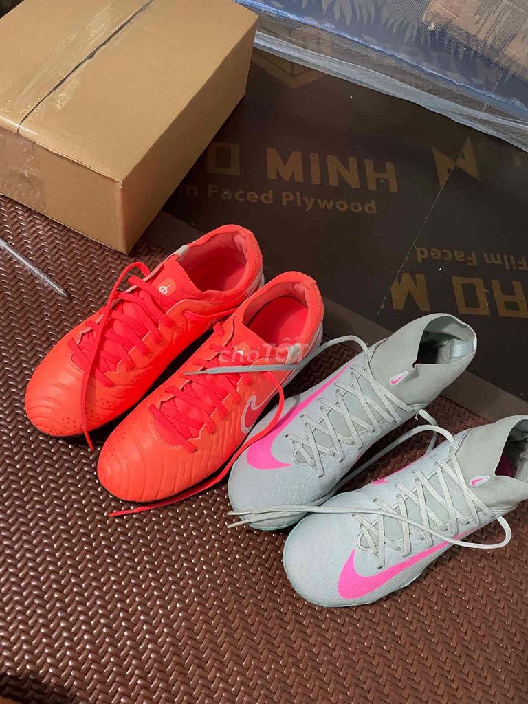 Мужские футбольные бутсы Nike, размер 39, оранжево-серые