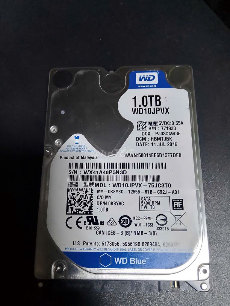 Жесткий диск HDD WD WD10JPVX 1TB