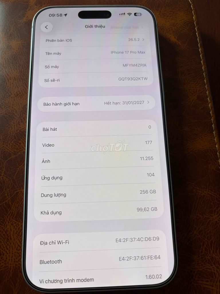 Apple iPhone 17 Pro Max 256GB Белый 99%