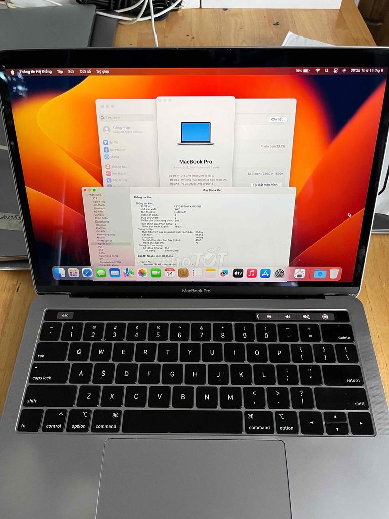 Фото 2: MacBook Pro 2019 i5 Ram 16gb Ssd 256gb