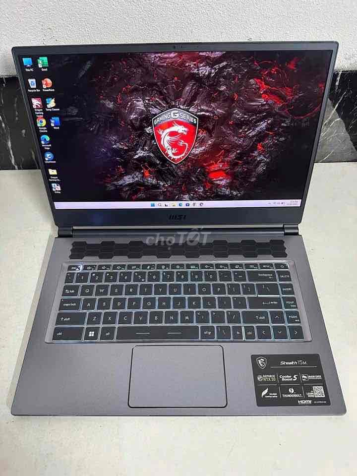 MSI STEALTH 15M I7 11375H/16GB/512GB/ RTX 3060 6gb