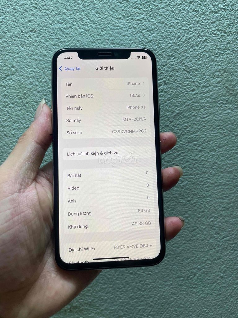 Фото 3: iPhone Xs 64GB Состояние ниже