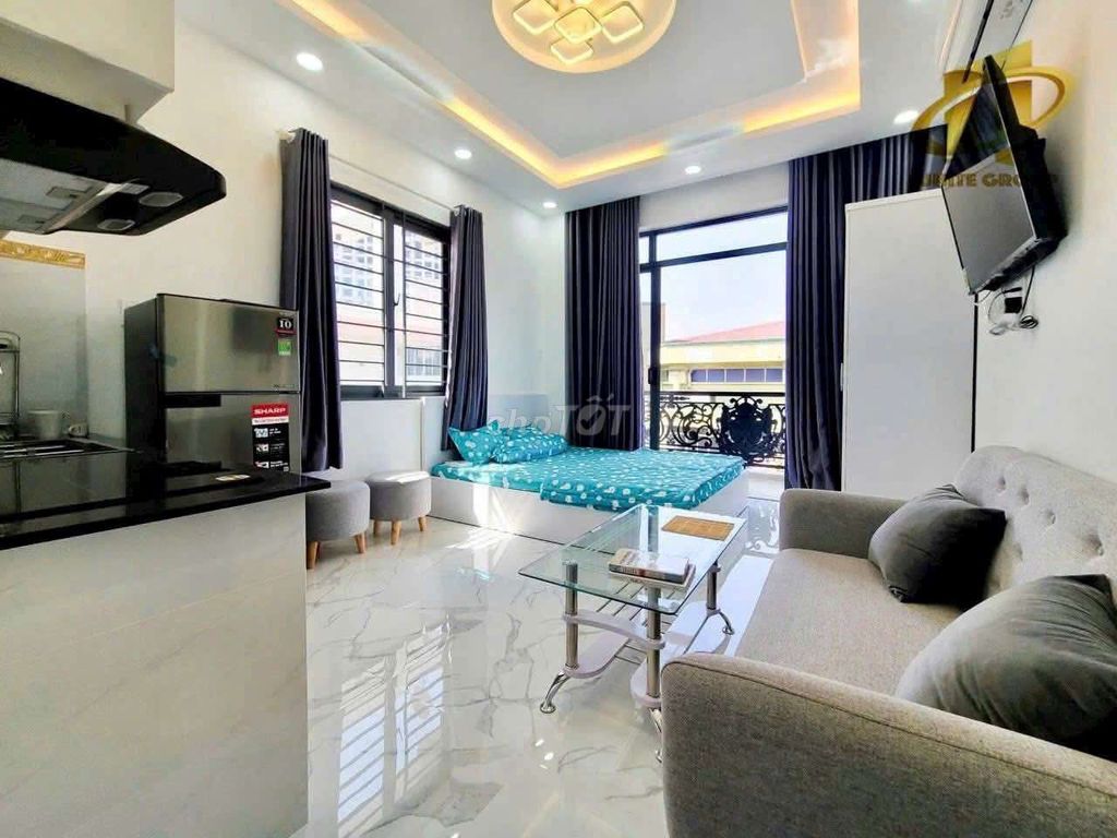🏡 СТУДИЯ_БАЛКОН_30м2📍Рядом с мостом Онг Лань, мостом Кальмет, Бен Ван Дон, район 4