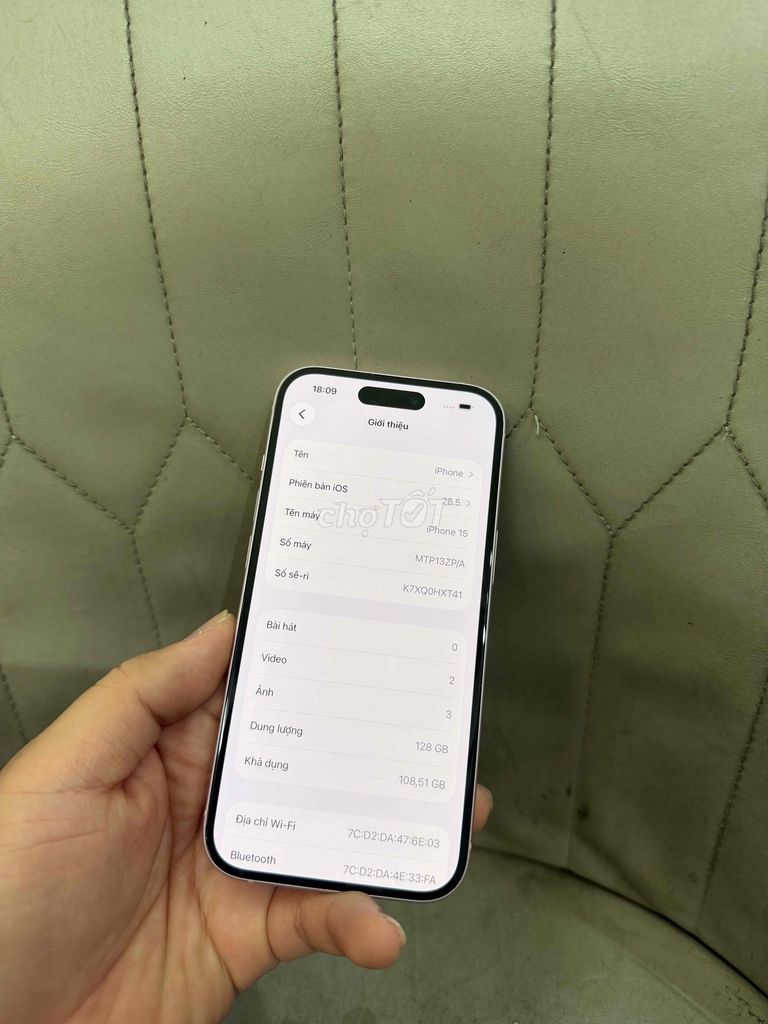 Фото 2: iPhone 15, Full nguyên zin, hỗ trợ nợ xấu