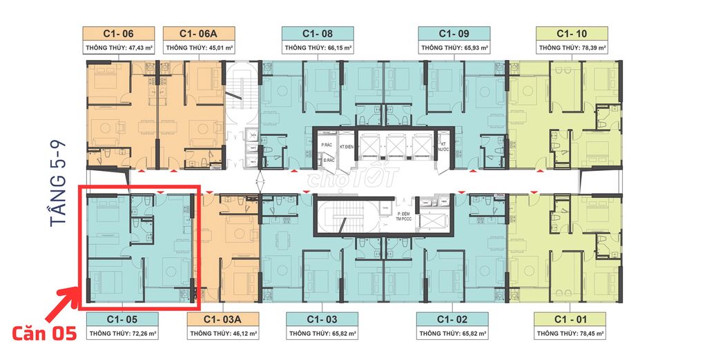 Фото 2: Угловая квартира 2 спальни / 6,515 млрд у моста Хан - CAPITAL SQUARE